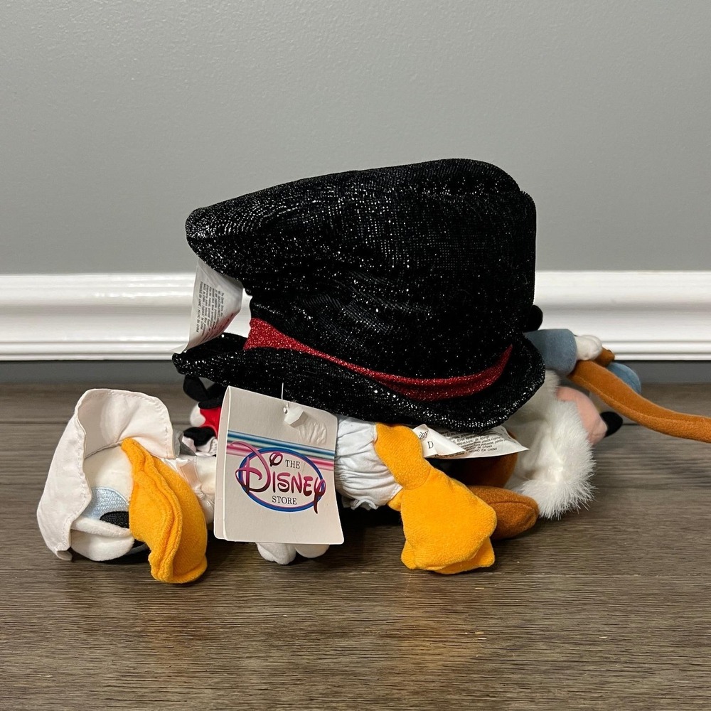 Disney Y2K Millennium Bean‎ Bag Plush Set Mickey Goofy Donald Duck 2000 Tags